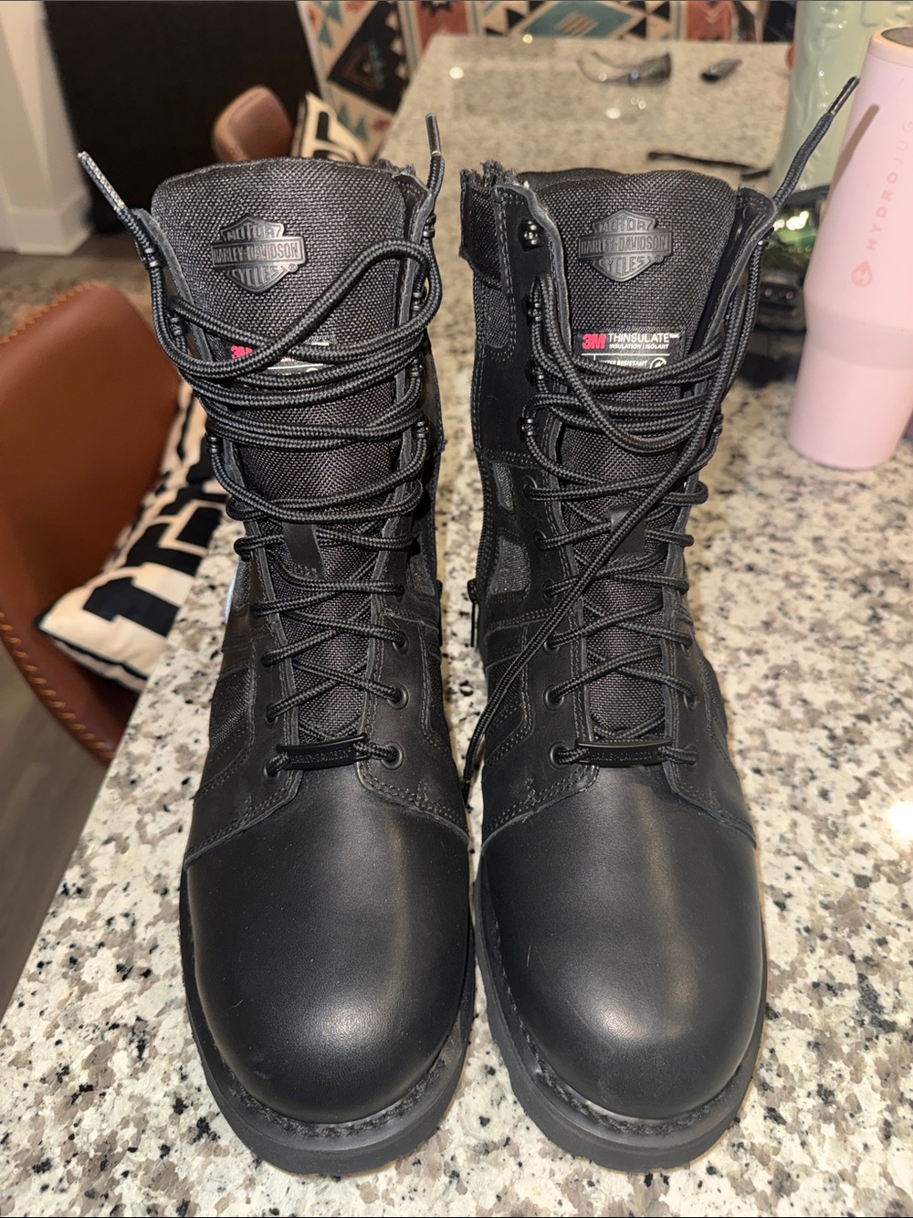 Harley-Davidson Black Men's Lace-Up Tactical Boots